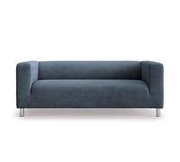 MASTERS OF COVERS Klippan - Copridivano di ricambio per Ikea Klippan 2 posti, copridivano Loveseat, 180 x 85 x 58 cm (blu grigio, cord)