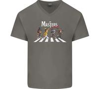 Masters Of Rock Band Musica Heavy Metal Uomo V-Neck T-Shirt In Cotone