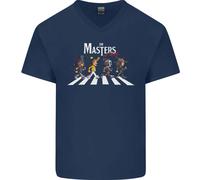 Masters Of Rock Band Musica Heavy Metal Uomo V-Neck T-Shirt In Cotone