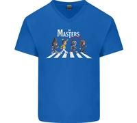 Masters Of Rock Band Musica Heavy Metal Uomo V-Neck T-Shirt In Cotone