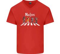 Masters Of Rock Band Musica Heavy Metal Uomo V-Neck T-Shirt In Cotone