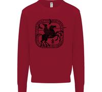Masters Of The Sea Vikings Valhalla Sailing Sailor Kids Sweatshirt Jumper