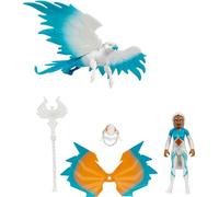 Masters of the Universe He-Man and The Sorceress Figure & Winged Falcon Vehicle Set Inspired by Motu Netflix Animated Series, Collectible Toy Gift for Ages 4 Years & Older