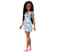 Barbie - Bambola Fashionistas n. 229, sindrome di Down e abito con stampa cuore, creata in collaborazione con la National Down Syndrome Society, giocattolo per bambini, 3+ anni, HYK14