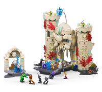 Mattel Brick Shop Masters of the Universe, Battaglia del Castello di Grayskull con 867 pezzi e 16 personaggi, per collezionisti adulti e ragazzi dai 13 anni in su, JMB32