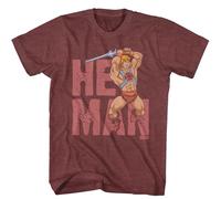 Masters Of The Universe - Motu He-Man Testo - Manica Corta - Erica - Adulti - T