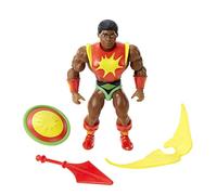 Masters of the Universe - Origins, Personaggio Sun-Man da 14 cm Snodato con Accessori, da Collezione, Giocattolo per Adulti e Bambini 6+ Anni, HDR90