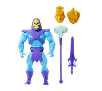 Masters of the Universe Origins - Skeletor Collezione Cartoon, action figure articolata alta 14+ cm, con armatura, scettro, spada e 2 maschere incluse, giocattolo per bambini, 6+ anni, HYD24