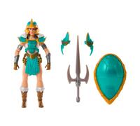Masters of the Universe Origins - Teela Turtles of Grayskull, action figure snodata con armatura, scudo e accessori, crossover tra MOTU e Tartarughe Ninja, giocattolo per bambini, 6+ anni, HTH15