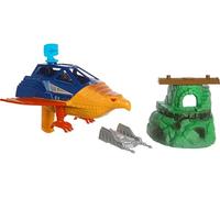 Masters of the Universe Origins - Viecolo Talon Fighter e avamposto Point Dread, set da combattimento con jet da supereroe, bunker e accessori, giocattolo per bambini, 6+ anni, HKM63