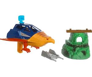 Masters of the Universe Origins - Viecolo Talon Fighter e avamposto Point Dread, set da combattimento con jet da supereroe, bunker e accessori, giocattolo per bambini, 6+ anni, HKM63