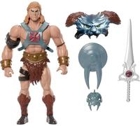 Masters of the Universe Origins x ThunderCats - He-Man, action figure snodata crossover anni '80, con armatura rimovibile, spada, scudo e mini fumetto, giocattolo per bambini, 6+ anni, JFW98