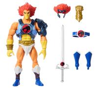 Masters of the Universe Origins x ThunderCats - Lion-O, action figure snodabile crossover anni '80, con armatura rimovibile, accessori e mini fumetto, giocattolo per bambini, 6+ anni, JFW93