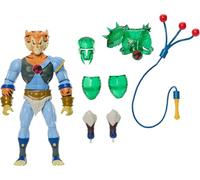 Masters of the Universe Origins x ThunderCats - Tygra, action figure snodata crossover anni '80, con armatura rimovibile, frusta bolo e mini fumetto, giocattolo per bambini, 6+ anni, JFW96