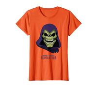 Masters of The Universe: Revelation Skeletor Ufficiale Maglietta, Donna, Arancio, L