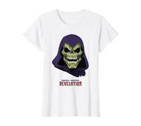Masters of The Universe: Revelation Skeletor Ufficiale Maglietta, Donna, Bianco, L
