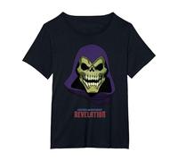 Masters of The Universe: Revelation Skeletor Ufficiale Maglietta, Donna Plus-Size, Nero, 1X