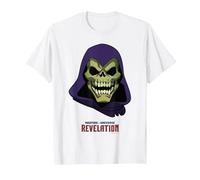 Masters of The Universe: Revelation Skeletor Ufficiale Maglietta, Uomo, Bianco, L