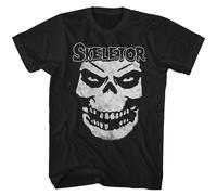 Masters Of The Universe Skeletor Face T-Shirt Manica Corta Adulto Cotone Nero