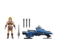 Masters of the Universe, veicolo e personaggio in scala 14 cm, pacchetto He-Man Universe e slitta volante, fedele al film del 2026, con lanciamissili e proiettili, JMJ22