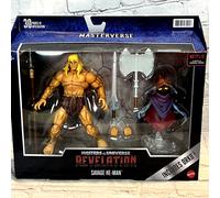 Masters Of The Universo Revelation Savage He-Man Deluxe Figura Set Nuovo Sealed