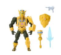 Masters of Universe Origins x Transformers - Bumblebee Armor Man At Arms, action figure MOTU in collaborazione con Autobot, accessori e mini fumetto inclusi, giocattolo per bambini, 6+ anni, JGT17