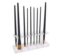 Masterson Sta-New Brush Holder, for Artist Paint Brush Drying, Storage, Organizing and Protection, Holds 10 Art Brushes Bristles Pointing Down, Fine Art, Studio, Classroom, Desktop, Made in USA
