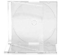 MasterStor - Custodie per CD/DVD Slimline Jewel, 5,2 mm, con vassoio trasparente, confezione da 25