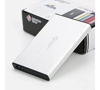 MasterStorb - Hard disk esterno USB 3.0 Super-Fast 2,5" SATA, hard disk portatile, colore: rosso, argento, nero, blu e rosa, tutti i diversi GB disponibili (1TB, SILVER)