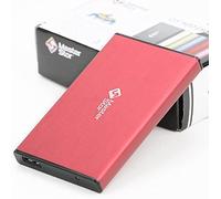 MasterStorb - Hard disk esterno USB 3.0 Super-Fast 2,5" SATA, hard disk portatile, rosso, argento, nero, blu e rosa, tutti i diversi GB disponibili (1TB, ROSSO)