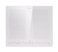 Klarstein Masterzone 60 Flex - Piano cottura a induzione, incasso, 4 zone flex, ThermoBoost, tecnologia Smart Flex, max. 9600 watt