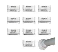Mastic Sealant, Waterproof Clay, 3.15x1.57x1.18 Inches Crack Filler Compound, 10-Piece Adhesive Repair Kit, for Home Wall Vent Drainage Pipe AC Hole Garage Bathroom Basement Fixes