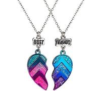 Masticare La Collana Collane Collane Cuore Collane Friend Collane per bambini Half Collane e ciondoli Collana Di Diari Di (Multicolor, One Size)