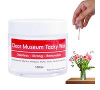 Mastice da museo - 150 ml gel per mostre museali, gel trasparente per musei, colla adesiva riutilizzabile WC | gel di fissaggio antiurto per arte, artigianato, collezione