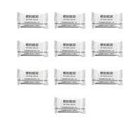 Mastice Duct Sealant, Plumbers Putty, impermeabile flessibile Clay, Crack Filling Compound, For HVAC Sink Garage Wall Hole Repair, 3,15 x 1,57 x 1,18 pollici, colore bianco, 10 pezzi
