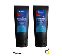 Mastice epossidico trasparente ingiallimento zero Glaxs Easy Tenax A+B Gr.600