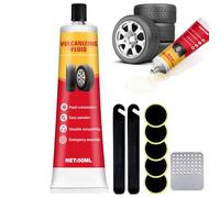 Mastice per Riparazione Pneumatici, Ripara Gomme Auto, Liquido Vulcanizzante, Sigillante Impermeabile per Tubi della Bicicletta, Pneumatici per Auto Valvole in Gomma, 50ml
