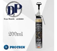 MASTICE SILICONICO NERO ALTE TEMPERATURE PASTA FORMA GUARNIZIONE 200ml