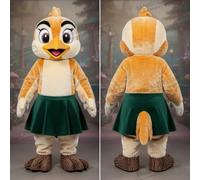 Masticot Mascot Costume da Picchio Cremisi in Velluto