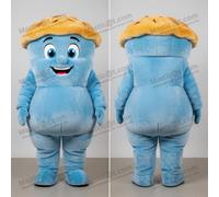 Masticot Mascot Costume mascotte del pasticcio di carne blu cielo