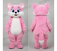 Masticot Mascot Ermellino Cartoon Bianco Neve