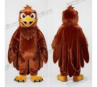Masticot Mascot Mascotte aquila ad ali larghe color ruggine