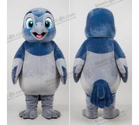 Masticot Mascot Piccione Viaggiatore Morbida Grigia Arrotondata