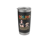 Mastiff Dog Dad Definition For Daddy Funny Fathers Day Bicchiere termico in acciaio inox doppia parete