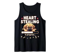 Mastino a forma di cuore, idea regalo divertente per cuccioli Canotta