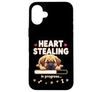Mastino a forma di cuore, idea regalo divertente per cuccioli Custodia per iPhone 16 Plus