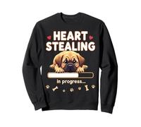 Mastino a forma di cuore, idea regalo divertente per cuccioli Felpa