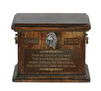 Mastino afgano I una grande urna con l'immagine di un cane Art-Dog