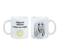 Mastino afgano tazza con il cane Mi rende felice Art-Dog