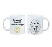 Mastino dei Pirenei tazza con il cane Mi rende felice Art-Dog